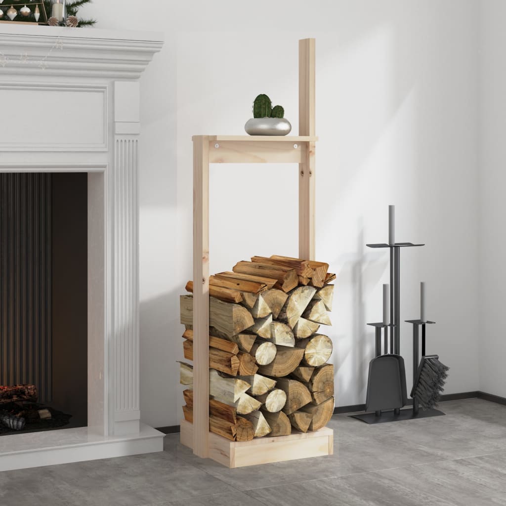 Soporte de bloques de madera Vidaxl 33.5x30x110 cm de pino sólido