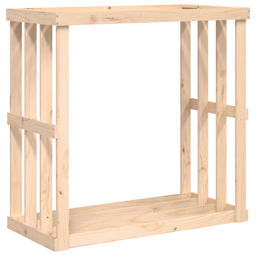 Portalegna Vidaxxl 108x52x106 cm in legno di pino massiccio