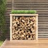 Portalegna Vidaxxl 108x52x106 cm in legno di pino massiccio