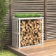 Vidaxl houtblokhouder 108x52x106 cm massief grenenhout wit