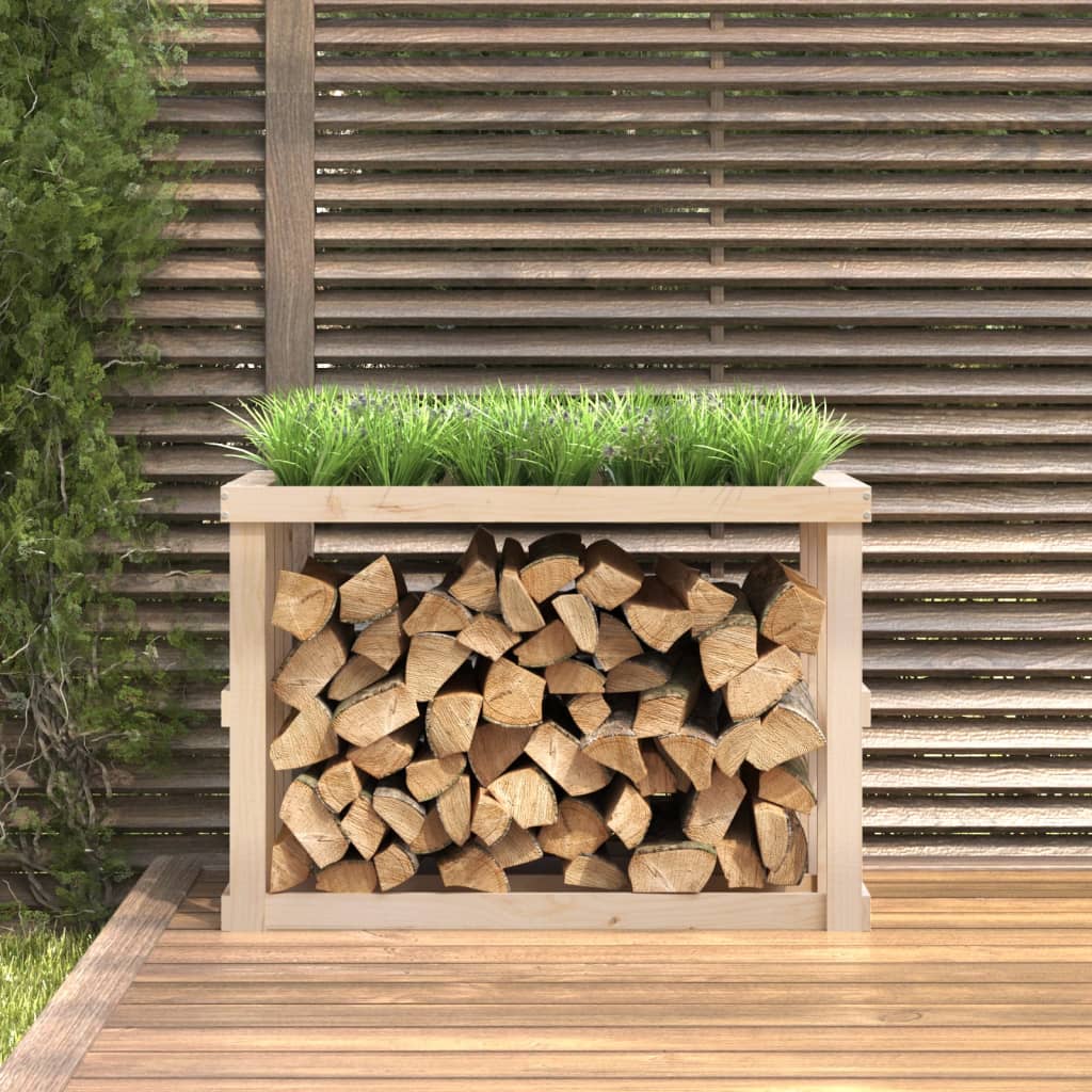 Soporte de bloques de madera Vidaxl 108x52x74 cm de pino sólido