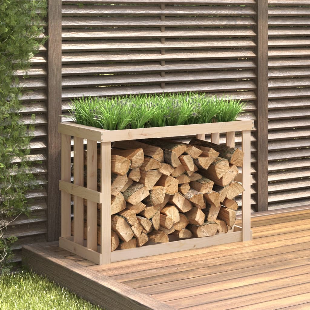 Soporte de bloques de madera Vidaxl 108x52x74 cm de pino sólido