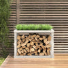 Porta a blocchi in legno Vidaxl 108x52x74 cm Pino solido bianco