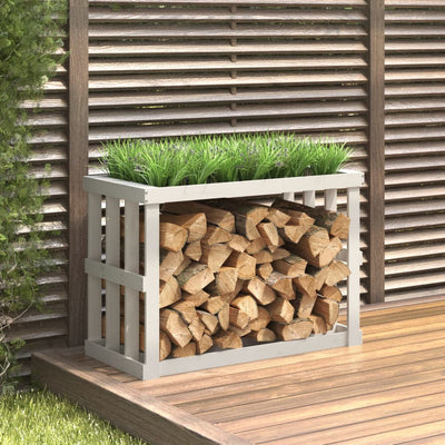 Soporte de bloques de madera Vidaxl 108x52x74 cm de pino sólido blanco