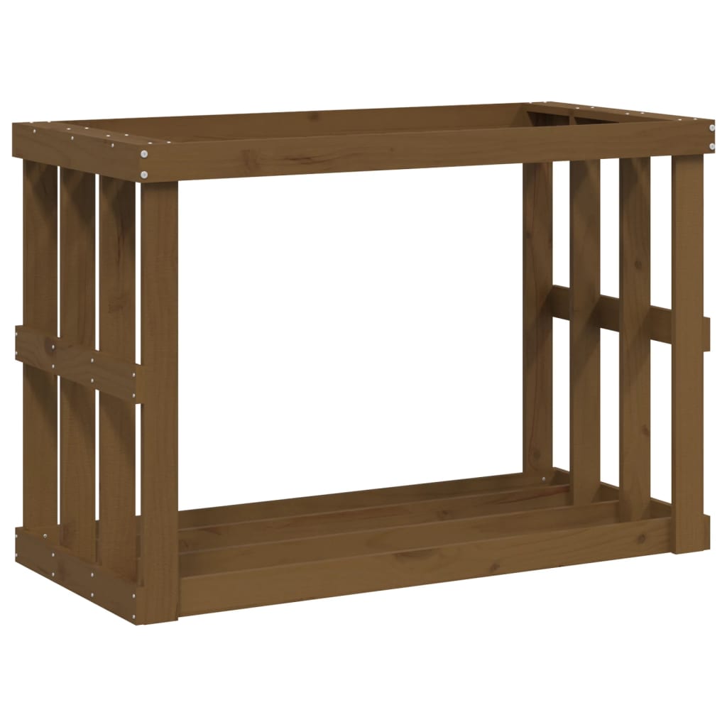 Soporte de bloques de madera Vidaxl 108x52x74 cm de pino sólido marrón
