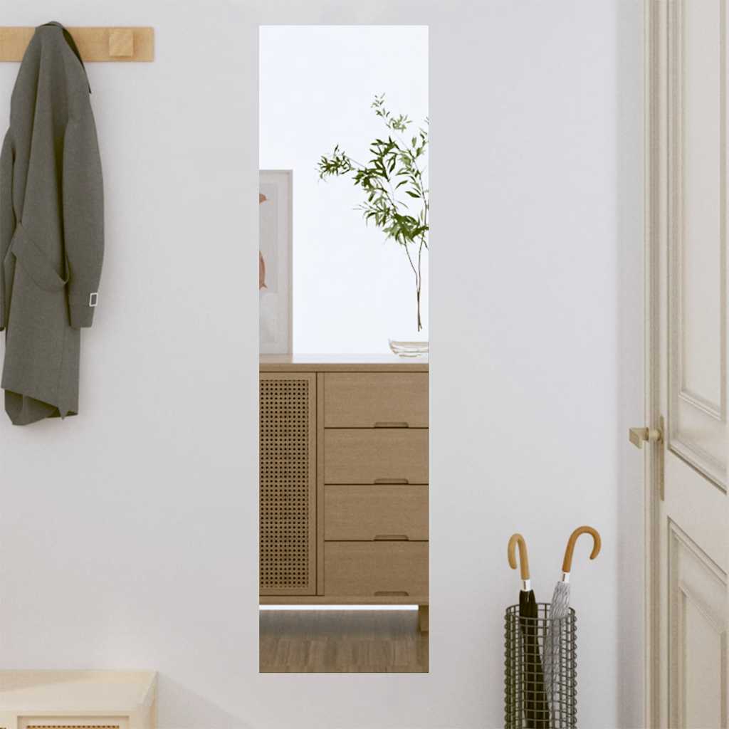 Specchio da parete Vidaxl 30x100 cm vetro rettangolare