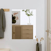 Specchio da parete Vidaxl 50x60 cm vetro rettangolare