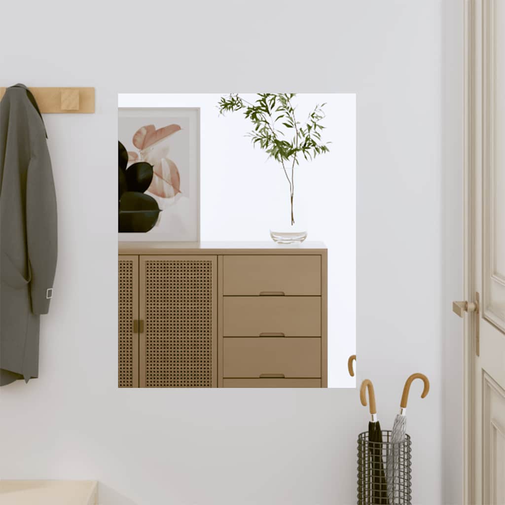 Specchio da parete Vidaxl 50x60 cm vetro rettangolare