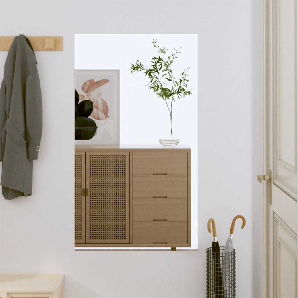 Specchio da parete Vidaxl 50x80 cm vetro rettangolare
