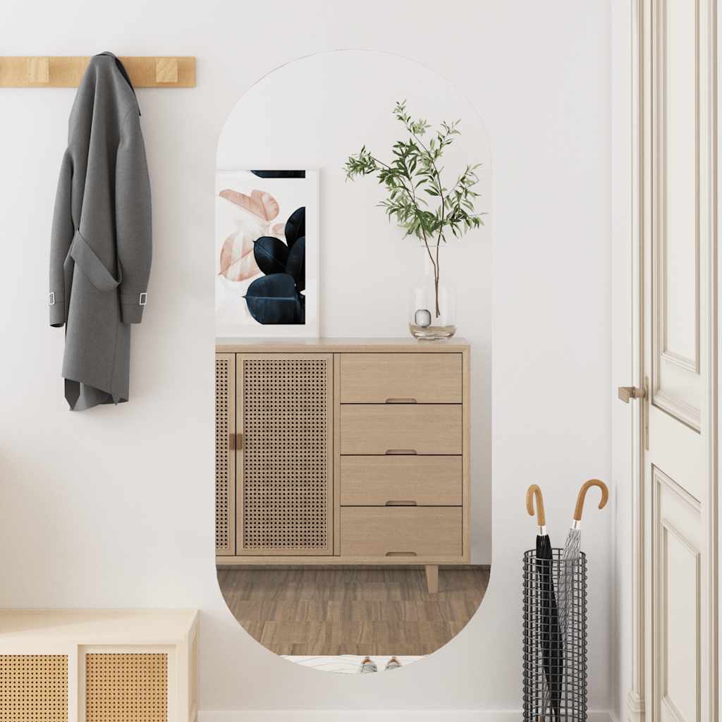 Specchio a parete Vidaxl 45x100 cm vetro ovale