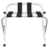 Rastrellino per bagagli Vidaxl con schienale 56x39x52 cm di colore argento