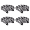 Vidaxl Plant Trolleys 4 pezzi Ø30x7,5 cm HKC Grey