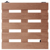 Vidaxl plantentrolleys 4 st 30x30x7,5 cm hkc bruin
