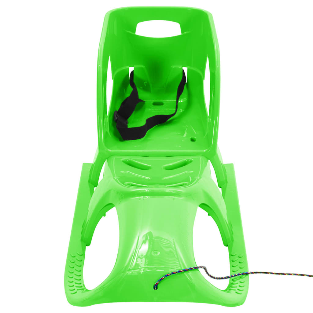 Vidaxl slee met zitje 102,5x40x23 cm polypropeen groen
