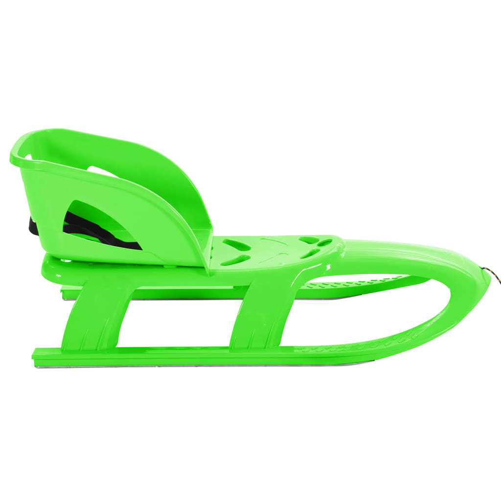 Vidaxl slee met zitje 102,5x40x23 cm polypropeen groen