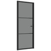 Vidaxl binnendeur 83x201,5 cm esg-glas en aluminium zwart