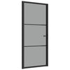 Vidaxl binnendeur 93x201,5 cm esg-glas en aluminium zwart