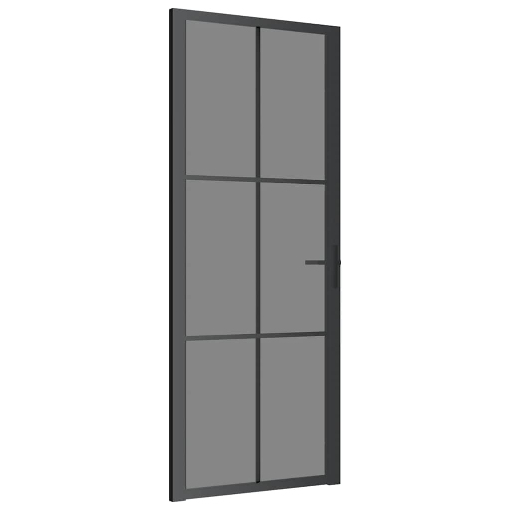 Vidaxl Porta interna 83x201,5 cm ESG Glass e nero in alluminio