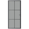 Vidaxl binnendeur 93x201,5 cm esg-glas en aluminium zwart
