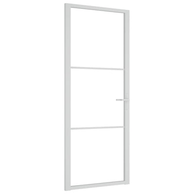 Vidaxl binnendeur 83x201,5 cm esg-glas en aluminium wit