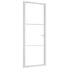 Vidaxl Porta interna 83x201,5 cm ESG Glass e bianco in alluminio