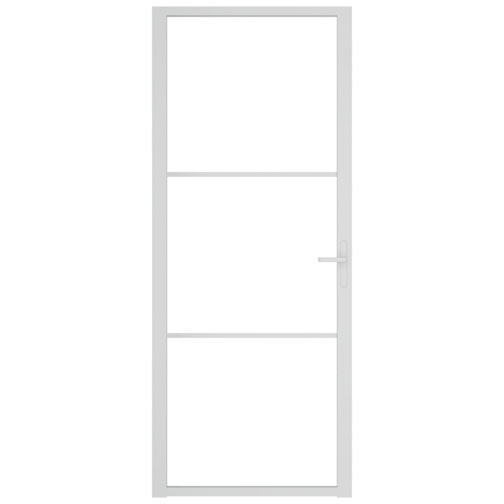 Vidaxl binnendeur 83x201,5 cm esg-glas en aluminium wit