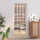 Vidaxl Puerta interior 83x201.5 cm de vidrio ESG y aluminio blanco
