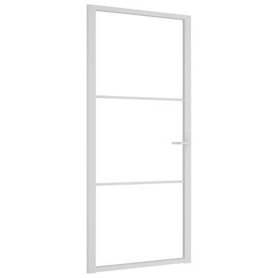 Vidaxl binnendeur 93x201,5 cm esg-glas en aluminium wit