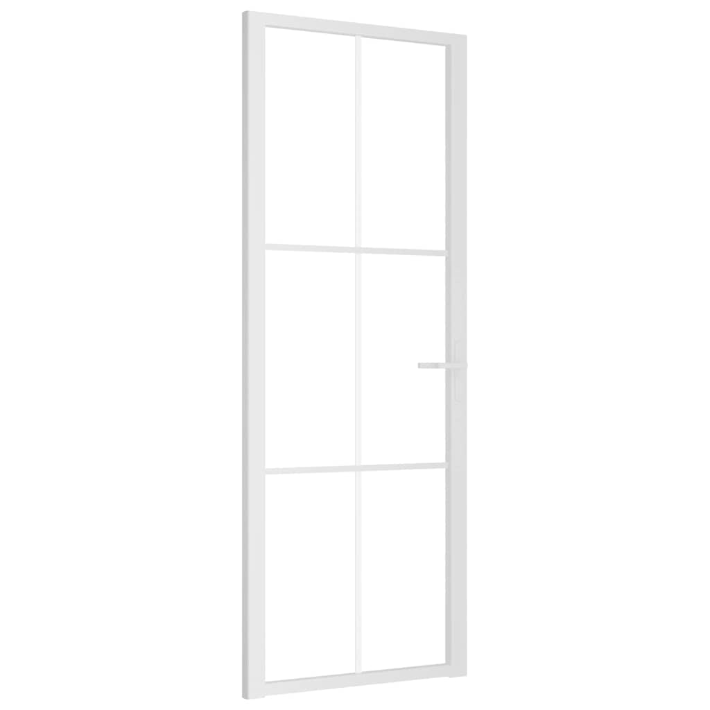 Vidaxl binnendeur 76x201,5 cm esg-glas en aluminium wit