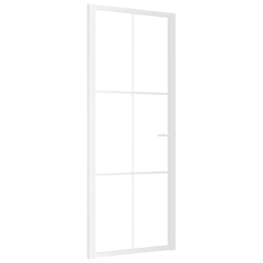 Vidaxl binnendeur 83x201,5 cm esg-glas en aluminium wit