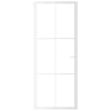 VidaXL Binnendeur 83x201,5 cm ESG-glas en aluminium wit