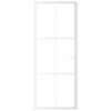 Vidaxl Puerta interior 83x201.5 cm de vidrio ESG y aluminio blanco