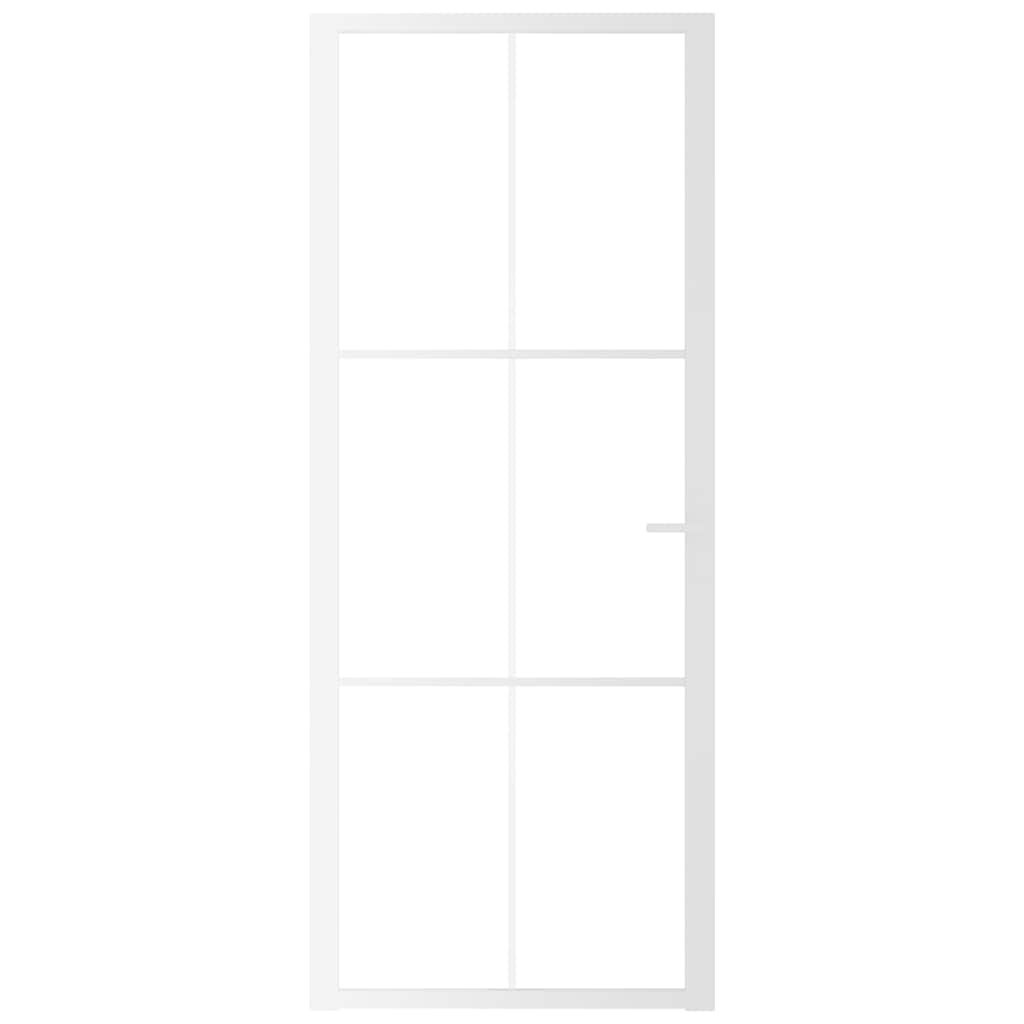 Vidaxl binnendeur 83x201,5 cm esg-glas en aluminium wit