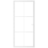 Vidaxl binnendeur 93x201,5 cm esg-glas en aluminium wit