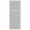 Vidaxl Porta interna 83x201,5 cm vetro Matt e bianco in alluminio