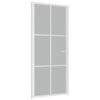 Vidaxl binnendeur 93x201,5 cm matglas en aluminium wit