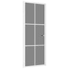 Vidaxl Porta interna 83x201,5 cm ESG Glass e bianco in alluminio