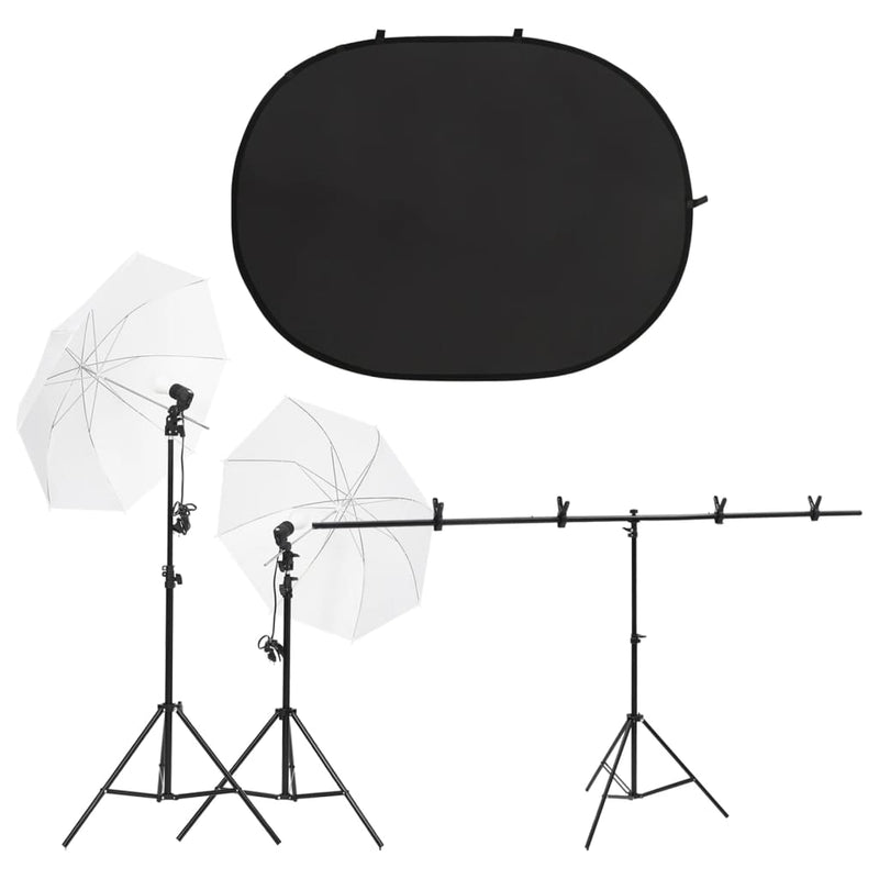 Vidaxl Photo Studio Set con set di illuminazione e schermo di sfondo