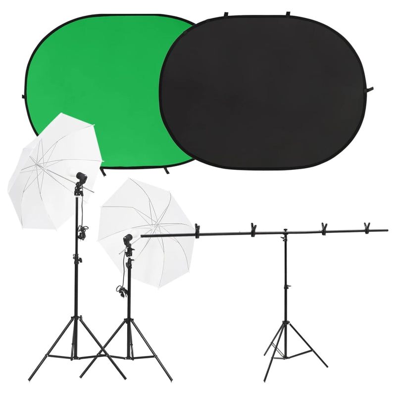 Vidaxl Photo Studio Set con set di illuminazione e schermo di sfondo