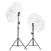 Vidaxl Photo Studio Set con set di luce, schermo di sfondo e riflettore