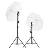 Vidaxl Photo Studio Conjunto con configuración de luz, pantalla de fondo y reflector