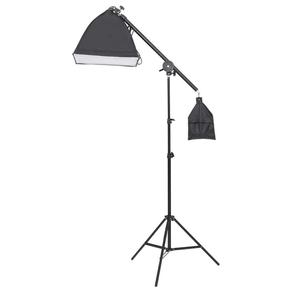 Vidaxl Photo Studio Conjunto con configuración de luz, pantalla de fondo y reflector