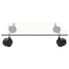 Rolleros de plantas Vidaxl 4 PCS cuadrado 35x35 cm de vidrio endurecido