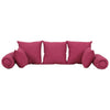 Vidaxl Tessuto set di cuscino decorativo a 7 pezzi Pink