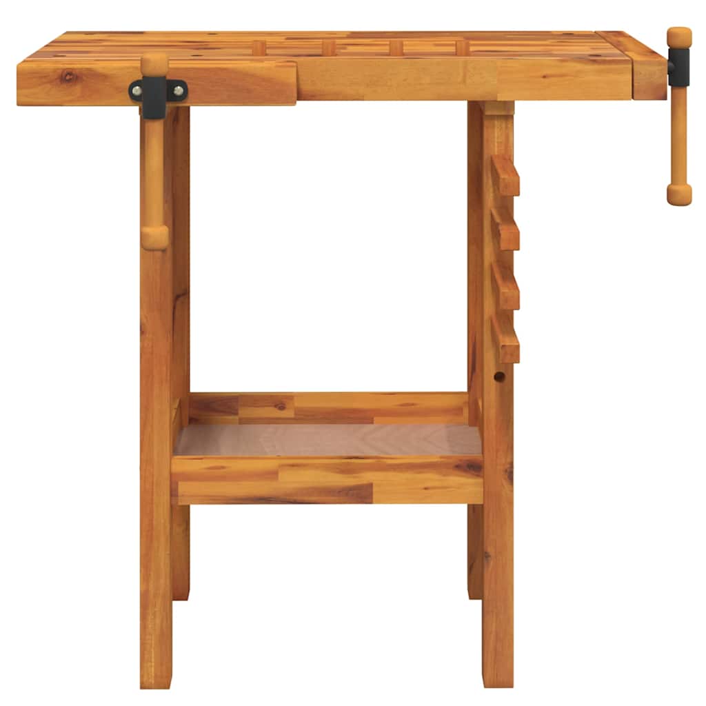 Vidaxl Workbench con tornillos bancarios 92x48x83 cm Acaciahout