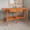 Vidaxl Workbench con cassetti e viti bancarie 162x62x83 cm acaciahout