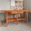 Vidaxl Workbench con cassetti e viti bancarie 192x62x83 cm acaciahout