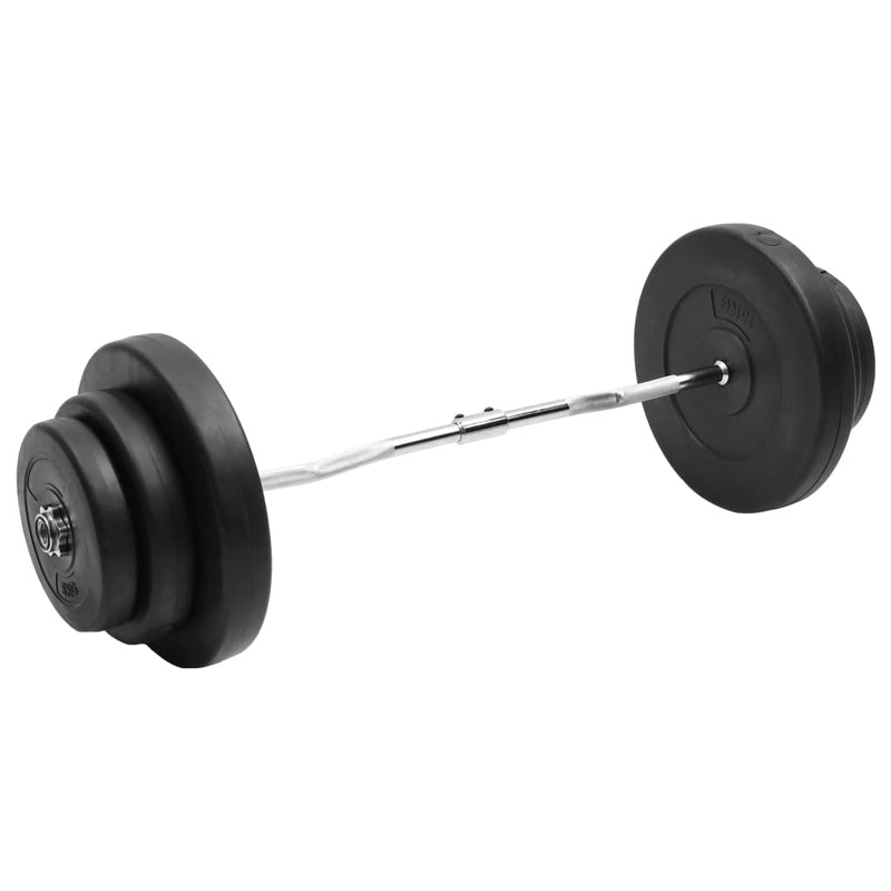 Halter Vidaxl doblado con pesas 60 kg
