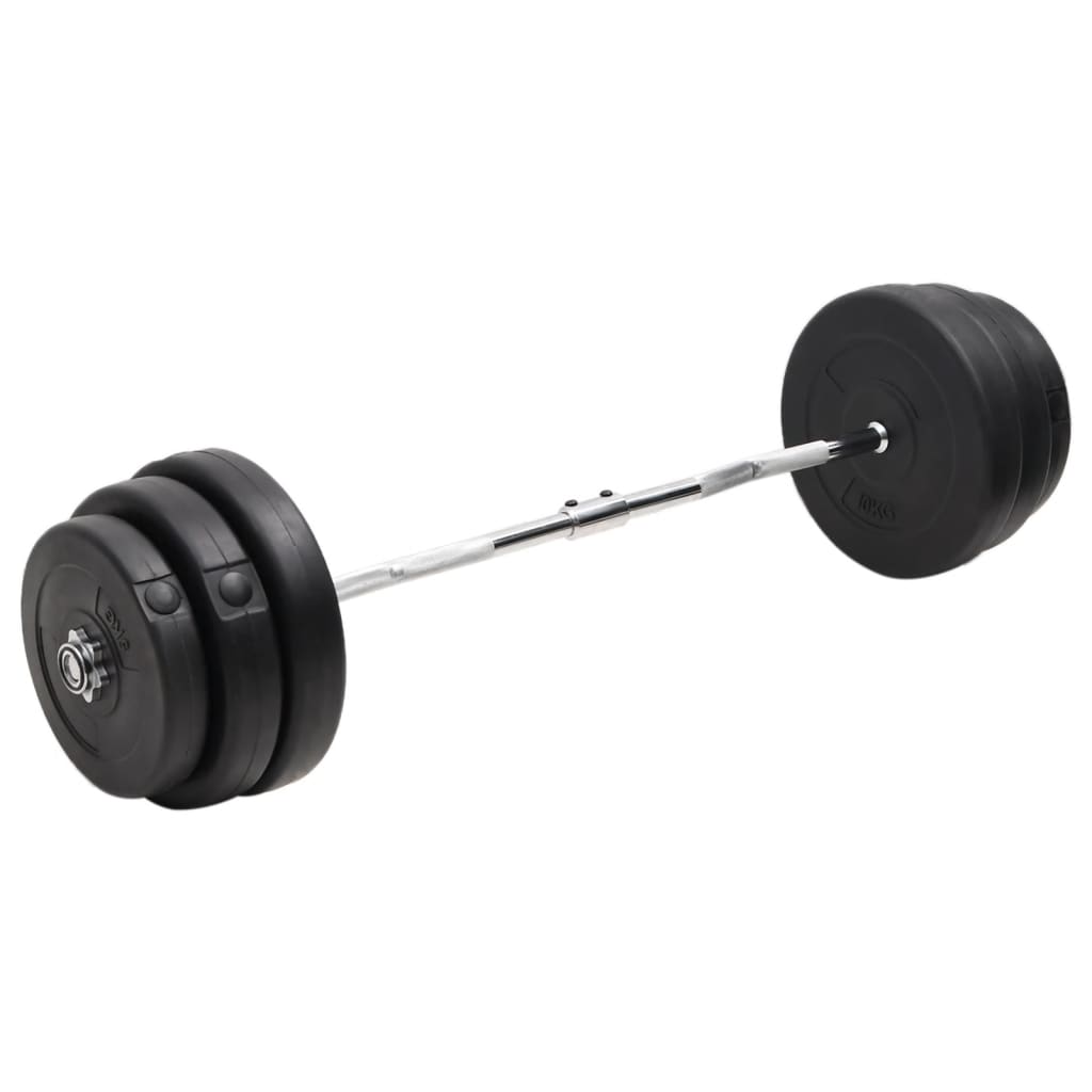Halter Vidaxl doblado con pesas 90 kg
