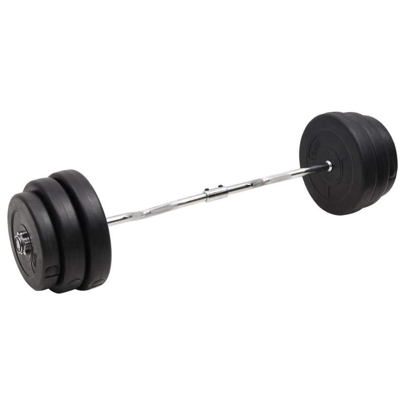 Halter Vidaxl doblado con pesas 90 kg